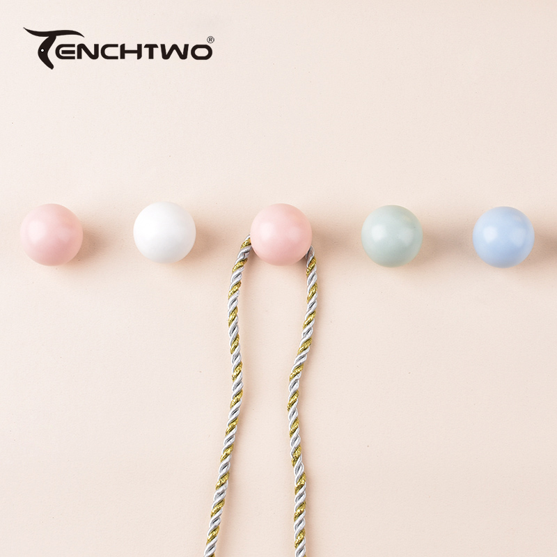 Furniture Hardware Latch - Gancio rotondo in ceramica gancio appendiabiti