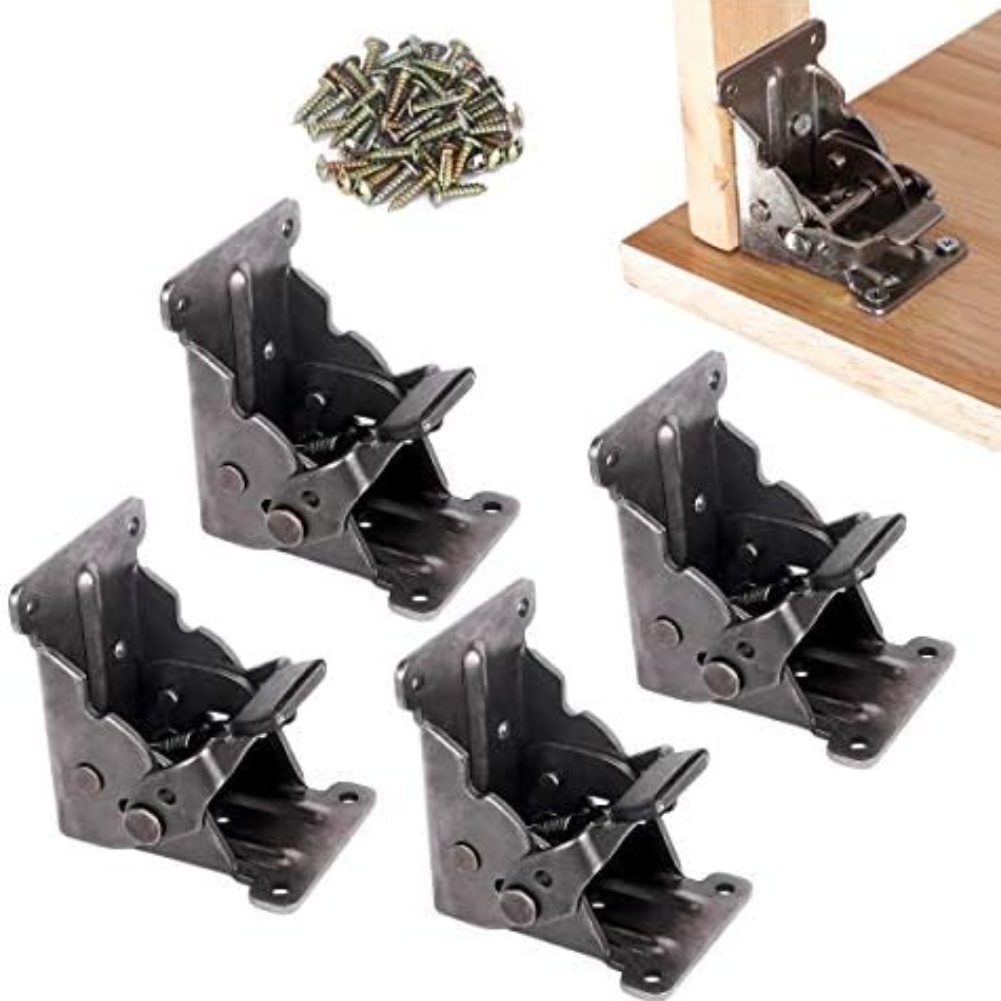 Furniture Hardware For Legs - Staffe pieghevoli resistenti da 4 pezzi