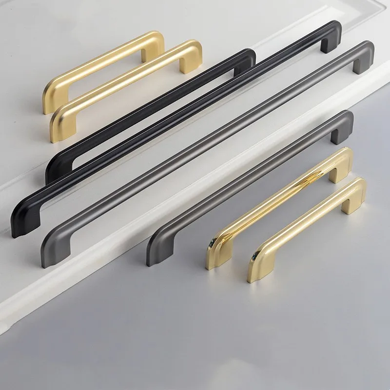 Quality Furniture Hardware - Maniglia per porta dell'armadio estesa nera