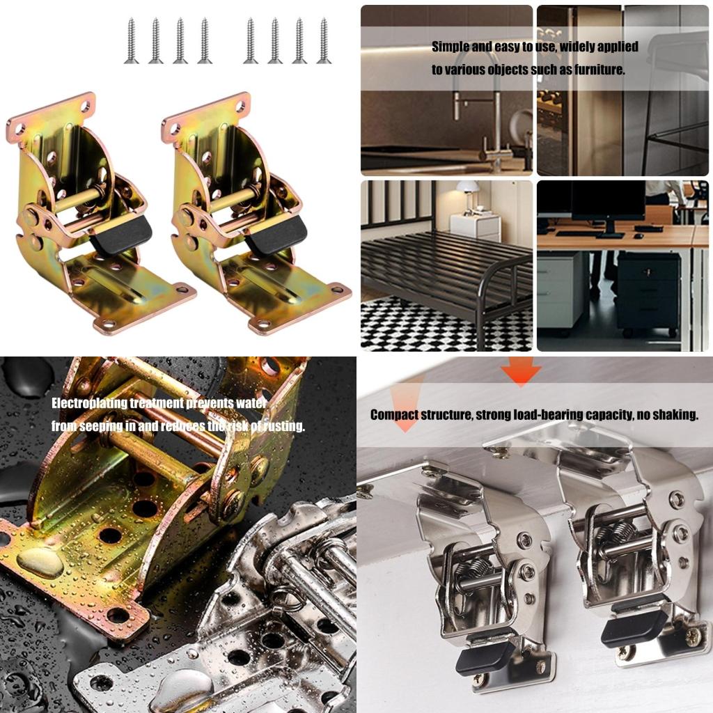 Quality Furniture Hardware - Staffe da tavolo pieghevoli multiuso da