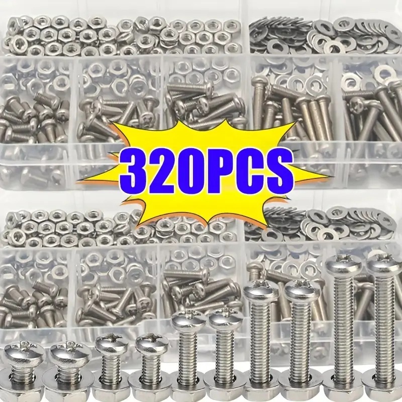 Set di dadi e bulloni esagonal - Furniture Hardware Bolts recensione e prezzo