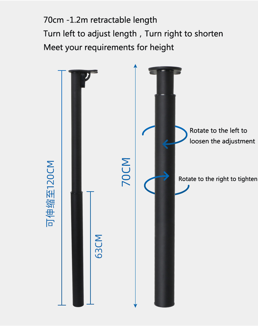 70-120CM barra pieghevole supp - Furniture Hardware For Legs recensione e prezzo
